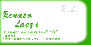 renato laczi business card